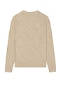 view 2 of 4 Joseph Grid Cable Sweater in Tan