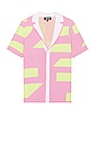view 1 of 4 Lei Shirt in Stripe Pink & Green