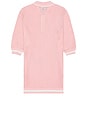 view 2 of 4 Zane Crochet Polo in Pink & White