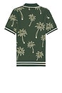 view 2 of 4 Calan Polo in Palm Tree Jacquard Green