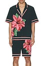view 3 of 4 Malibu Swim Shirt in Hibiscus Print