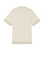 view 2 of 4 Julian Knit Button Down in Eggshell & Seaglass