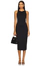 view 1 of 3 Midi Racer Back Dress in Classic Black