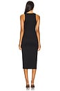 view 3 of 3 Midi Racer Back Dress in Classic Black