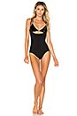 view 1 of 3 Oncore Open-Bust Bodysuit in Very Black