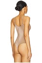 view 4 of 5 Spanxshape Invisible Cami Thong Bodysuit in Cafe Au Lait
