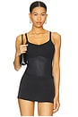 view 1 of 5 Spanxshape Invisible Cami Thong Bodysuit in Very Black