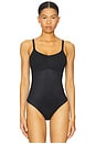 view 2 of 5 Spanxshape Invisible Cami Thong Bodysuit in Very Black