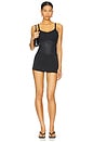 view 5 of 5 Spanxshape Invisible Cami Thong Bodysuit in Very Black