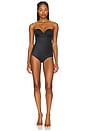 view 1 of 4 Spanxsculpt Suit Your Fancy Strapless Bodysuit in Very Black