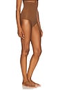 view 2 of 4 Seamless Power High Waisted Thong in Chestnut Brown