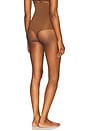 view 3 of 4 Seamless Power High Waisted Thong in Chestnut Brown