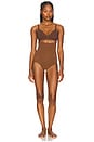 view 4 of 4 Seamless Power High Waisted Thong in Chestnut Brown