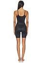 view 3 of 3 Shape Invisible Shaping Closed Bust Mid-thigh Bodysuit in Very Black