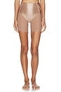 view 1 of 4 Spanxshape Satin-x Booty-lifting Mid-thigh Short in Cafe Au Lait