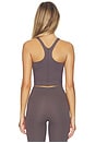 view 3 of 4 Get Moving High Neck Tank Top in Dark Cocoa