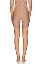 view 3 of 4 Spanxsculpt Transform High Waisted Mid Thigh Short in Cafe Au Lait