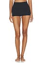 view 1 of 4 Cotton Boyshort in Very Black