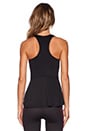 view 3 of 4 Peplum Tank in Black