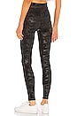 view 3 of 4 Faux Leather Camo Legging in Matte Black Camo