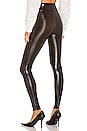 view 3 of 4 Faux Leather Croc Leggings in Black in Brown/Black