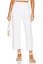 view 1 of 4 Stretch Twill Cropped Wide Leg Pant in Bright White