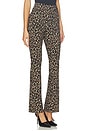 view 2 of 6 Spanxsmooth Ponte Micro Flare in Leopard Print