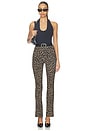 view 5 of 6 Spanxsmooth Ponte Micro Flare in Leopard Print
