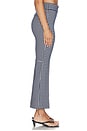 view 3 of 6 Pintuck Kick Flare Pant in Timeless Navy Gingham