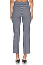 view 4 of 6 Pintuck Kick Flare Pant in Timeless Navy Gingham