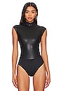 view 2 of 5 Mock Neck Bodysuit in Luxe Black