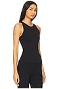 view 2 of 4 Smoothing Jersey Racer Back Tank in Classic Black