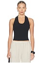 view 1 of 4 Ribbed Halter Top in Black