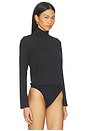 view 4 of 5 Long Sleeve Turtleneck Bodysuit in Classic Black