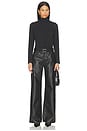 view 6 of 5 Long Sleeve Turtleneck Bodysuit in Classic Black