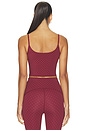 view 4 of 5 Boost Up Cropped Shelf Cami Top in Micro Tnldot Vrr