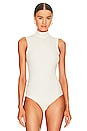 view 2 of 5 Suit Yourself Ribbed Mockneck Bodysuit in Powder