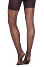 view 1 of 2 Sheer Fashion Back Seam Tights in Black