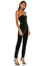 view 2 of 3 Angelina Ruched Strapless Jumpsuit in Green