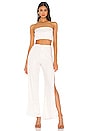 view 1 of 4 ENSEMBLE PANTALON MONICA in White Multi