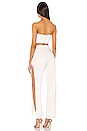 view 3 of 4 ENSEMBLE PANTALON MONICA in White Multi