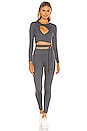 view 1 of 3 Bianca Jersey Set in Charcoal Grey