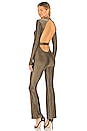 view 1 of 4 Nissa Open Back Jumpsuit in Metallic