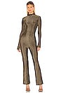 view 2 of 4 Nissa Open Back Jumpsuit in Metallic