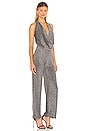 view 2 of 4 Saffron Cowl Neck Jumpsuit in Metallic Silver