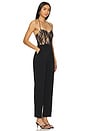 view 2 of 3 Bella Lace Jumpsuit in Black