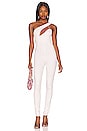 view 1 of 3 Tiasha Asymmetrical Jumpsuit in White