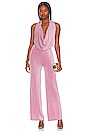 view 1 of 4 Saffron Cowl Neck Jumpsuit in Lilac Metallic