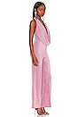 view 2 of 4 Saffron Cowl Neck Jumpsuit in Lilac Metallic