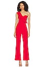 view 1 of 3 Stefanie One Shoulder Jumpsuit in Red